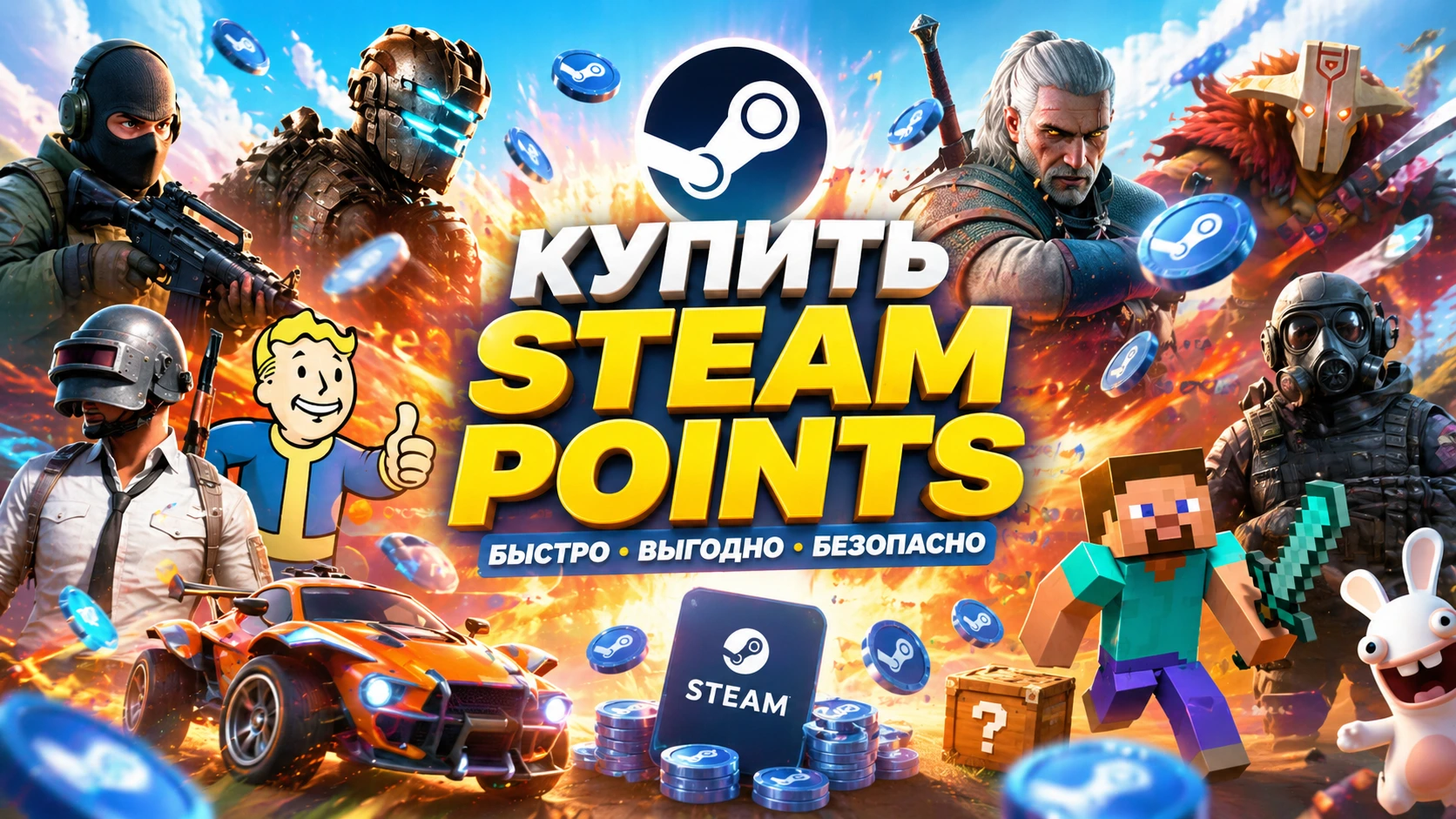 Купить Steam Points: как работает система, зачем это нужно и как ускорить рост профиля