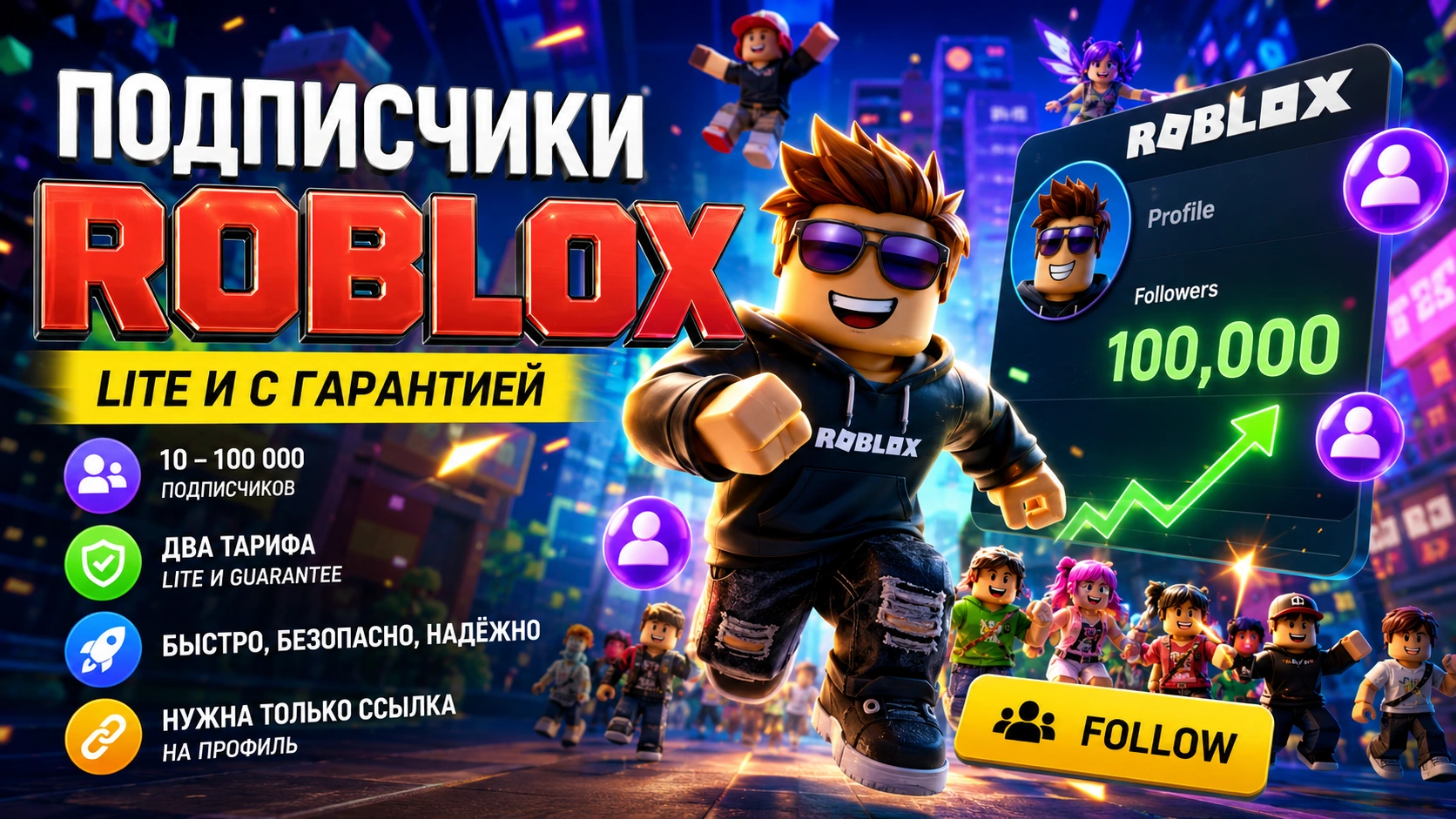 Подписчики Roblox: сравнение тарифов Lite и с гарантией