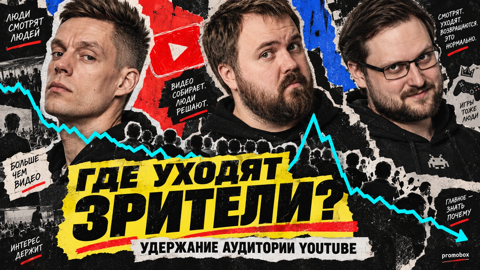 Удержание аудитории YouTube: как читать график и находить моменты, где уходят зрители